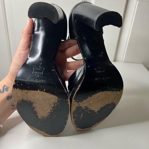 Bebe Y2K Strappy Leather Open toe Heels size 6 - Picture 12 of 12